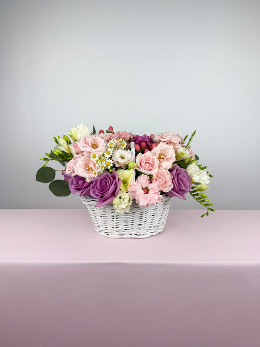 Pink Bloom Basket